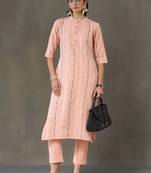 everyday workwear women printed kurta with trousers