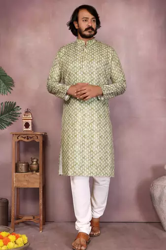 Purple heavy cotton sequence work & printed work premium designer only kurta