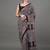 black ethnic motifs ajrak printed silk blend block print saree