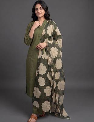 formal women kurta with trousers with dupatta 5