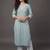 workwear women printed kurta with trousers with dupatta