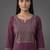 workwear women embroidered kurta with trousers with dupatta