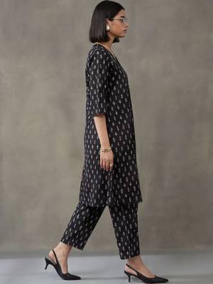 workwear printed cotton kurta sets 2