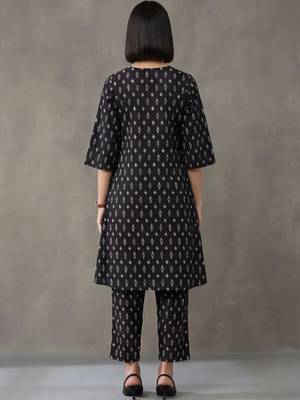 workwear printed cotton kurta sets 3