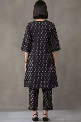workwear printed cotton kurta sets