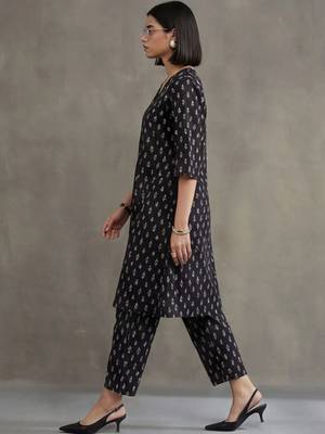 workwear printed cotton kurta sets 6