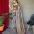 grey ethnic motifs printed saree