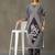 structured women printed kurta with trousers
