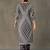 structured women printed kurta with trousers