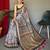 grey ethnic motifs printed saree