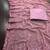 pink embellished sequinned poly georgette saree with blouse piece
