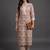 everyday workwear women printed kurta with trousers with dupatta