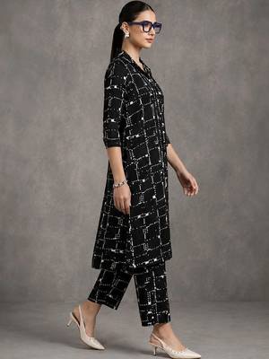 everyday workwear printed a-line kurta sets 2