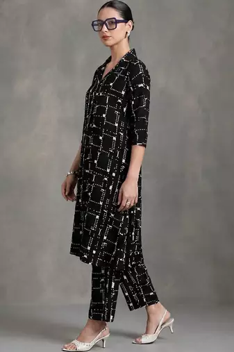 everyday workwear printed a-line kurta sets