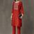 smart women embroidered kurta with trousers