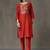 smart women embroidered kurta with trousers