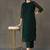 workwear women embroidered kurta with trousers