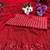 red red sequinned saree