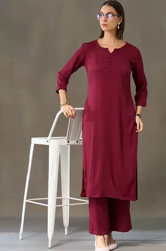 smart women kurta with palazzos