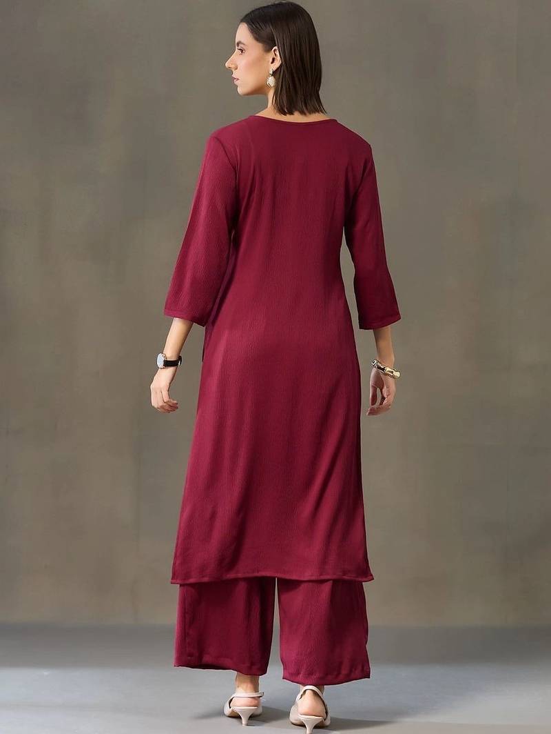 smart women kurta with palazzos