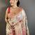 off_white off white pashmina silk zari weaving saree matching blouse piece