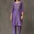 structured women embroidered kurta with trousers