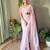 lavender embellished sequinned saree