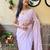 lavender embellished sequinned saree