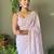 lavender embellished sequinned saree
