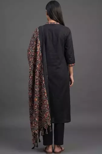 everyday workwear women kurta with trousers with dupatta