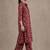 women floral printed regular cotton kurta with trousers