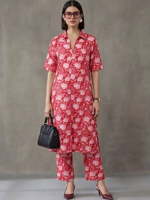 everyday workwear printed cotton kurta sets 1