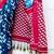 blue ethnic motifs ikat saree