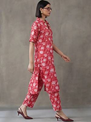 everyday workwear printed cotton kurta sets 2