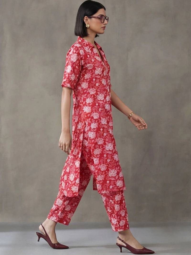 everyday workwear printed cotton kurta sets