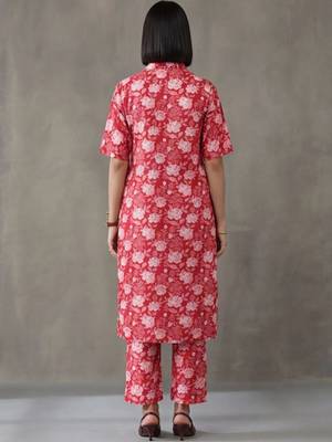 everyday workwear printed cotton kurta sets 3