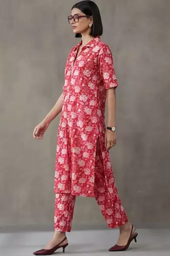 everyday workwear printed cotton kurta sets