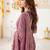 mauve floral embroidered poly georgette heavy work saree