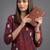 tailored women printed kurta with trousers