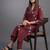 tailored women printed kurta with trousers