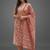 workwear women printed kurta with trousers with dupatta