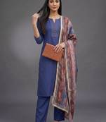 smart women kurta with trousers with dupatta