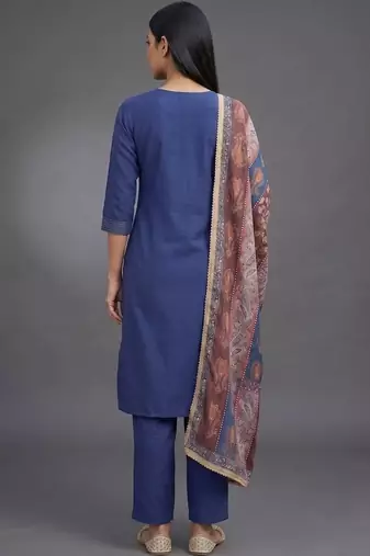smart women kurta with trousers with dupatta