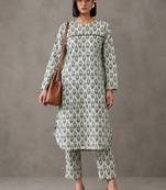 formal printed cotton kurta sets