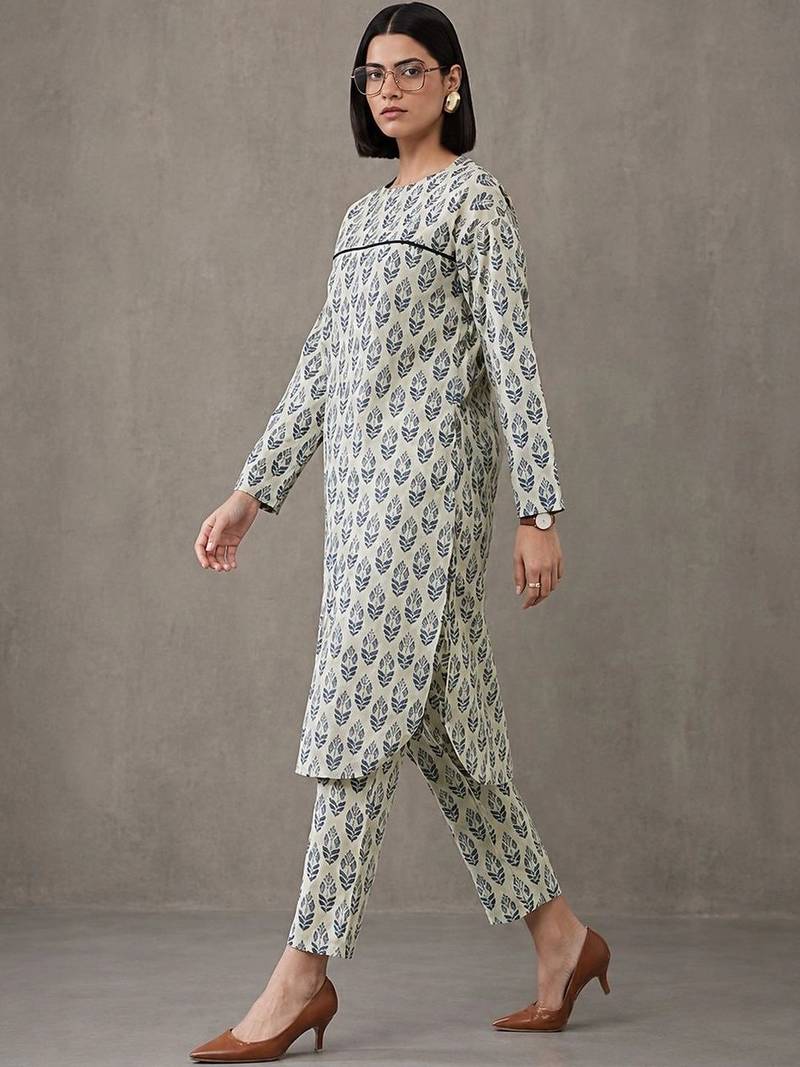 formal printed cotton kurta sets