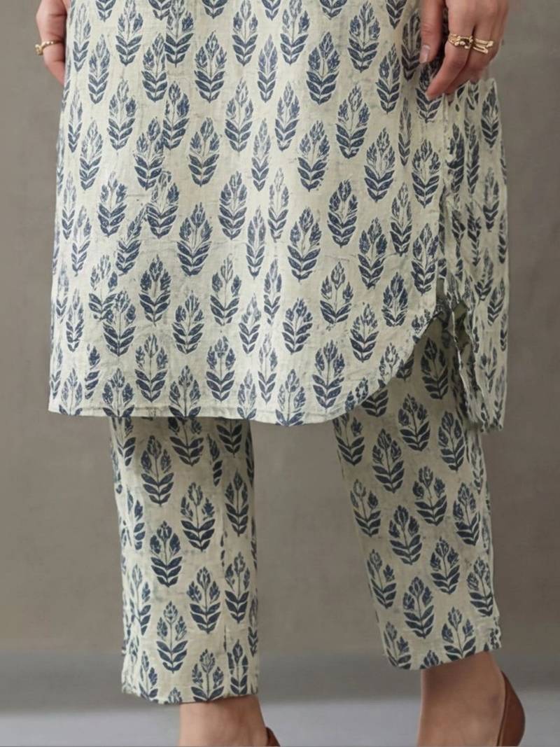 formal printed cotton kurta sets
