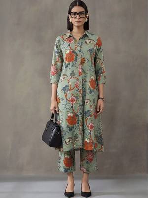 tailored printed cotton kurta sets 1