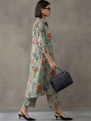 tailored printed cotton kurta sets 2