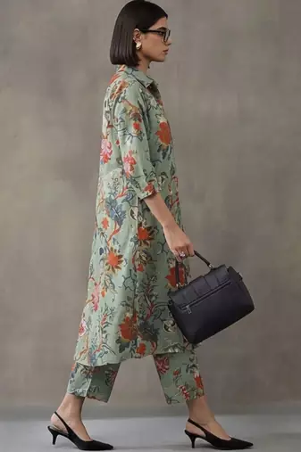 tailored printed cotton kurta sets