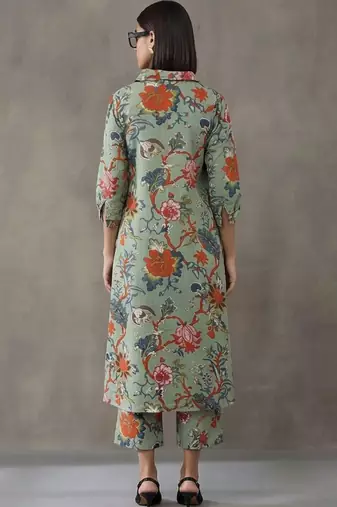 tailored printed cotton kurta sets